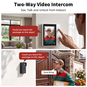 Videoportero de Pared para Exteriores KENRONE con Caja para Llaves, Visión Nocturna IR HD 1080P, Intercomunicador de Audio Bidireccional para Alquileres Vacacionales - Product Image 4