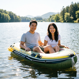 Kayak gonflable pour 2 personnes, <span class=keywords><strong>série</strong></span> Outdoor, en PVC robuste, kayak de pêche en <span class=keywords><strong>tandem</strong></span>, pliable et portable, pour les aventures aquatiques en rivière - Product Image 1
