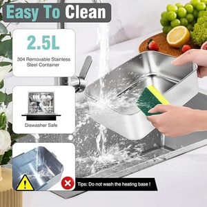 Chauffe-plat électrique portable 2,5/3,5 L pour camping, pique-nique, voiture, camion, maison, avec couverts et sac de transport - Product Image 4