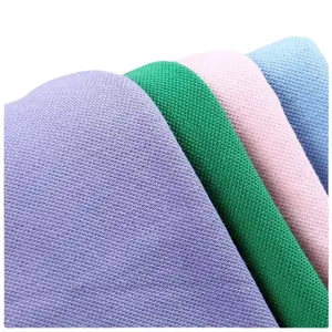 Polyester / cotton knitting pique polo shirts fabric