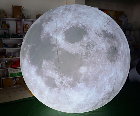 Gigante inflable iluminación led planetas Luna Festival Show Decoración