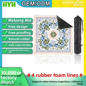 Tapis de Mahjong le plus vendu, en caoutchouc naturel, luxe moderne, 4 joueurs, pieds pliants en métal, salle de jeux, antidérapant - Product Image 5