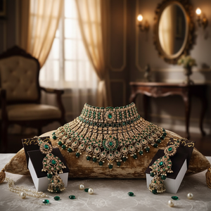 Ensemble de collier ras de cou en pierres autrichiennes plaquées or et perles 10573823 Bijoux fins - Product Image 3