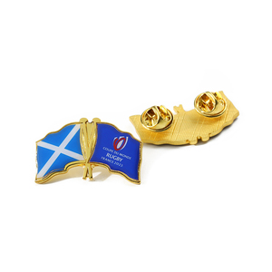 Échantillon gratuit d'épinglettes personnalisées en alliage de zinc 2d 3D Souvenirs épingle de drapeau résine plaquée or époxy drapeau <span class=keywords><strong>français</strong></span> insigne d'épingle de drapeau - Product Image 2
