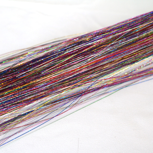 <span class=keywords><strong>36</strong></span>/48 pouces Fairy Tinsel Extension de cheveux 24 couleurs cheveux Tinsel résistant à la chaleur cheveux scintillants paillettes pour femmes et filles - Product Image 3