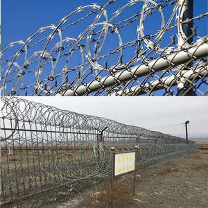 Alambre de Púas Galvanizado para Seguridad de Granjas y Prisiones en California, Alambre de Acero Inoxidable, Alambre de Navaja - Product Image 4