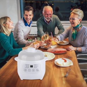 Olla Arrocera Eléctrica Mini Portátil Ecológica de 1L y 300W con Control Digital de Temporizador, Calentamiento Inferior y Recubrimiento Cerámico Antiadherente - Product Image 6