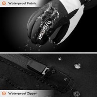 Gants chauffants rechargeables 7,4 V 3000 mAh, imperméables, antidérapants, compatibles avec les écrans tactiles, pour l'hiver, le snowboard, le ski, la randonnée