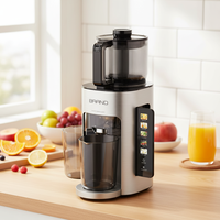 Nouvel extracteur de jus lent avec écran pliable, extracteur de jus de fruits pour carotte/céleri/gingembre/pomme/canne à sucre