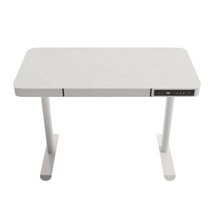 طاولة كمبيوتر حديثة قائمة مع ميزة رفع درج زجاج مقسى كهربائي ذكي للاستخدام المنزلي - Product Image 6