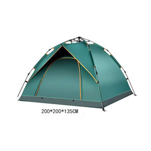 Tente de <span class=keywords><strong>camping</strong></span> familiale d'été grande capacité, imperméable, portable, coupe-vent, ouverture automatique rapide, camouflage, légère (2,8 kg) - Product Image 4