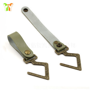 <b>S</b>-shaped wrought iron metal <b>hooks</b>, outdoor camping pot and pan <b>hooks</b>, storage racks, leather coat and hat <b>hooks</b> (no drilling - Product Image 2