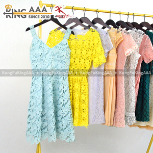 Robes Courtes en Coton Vintage pour Femmes KingAAA, Couleurs Assorties, Vêtements d'Occasion en Gros, Robes de Plage d'Été en Gros - Product Image 6