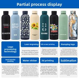 Botella de <span class=keywords><strong>Agua</strong></span> Personalizada con Logotipo, 500 ml, Acero Inoxidable, Doble Pared, Aislada al Vacío, a Prueba de Fugas, Libre de BPA, Ecológica, Apta para Microondas - Product Image 3