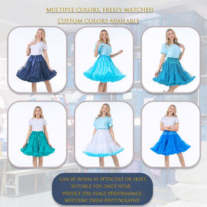 Falda de tutú de malla suave para adultos de 55cm, enagua esponjosa en capas, tutú de Ballet, Lolita, Cosplay, falda de fiesta, enagua de boda - Product Image 5