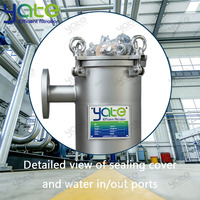 Ensemble de filtration complet à filtre à sac unique en acier inoxydable haute performance pour eaux usées industrielles et eaux sales d'aquaculture
