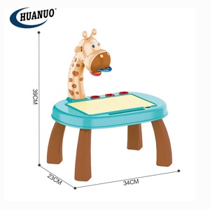 Escritorio de aprendizaje para niños, juguete de proyector de <span class=keywords><strong>dibujo</strong></span> mágico, pintura de proyección DE jirafa con dinosaurios pintados - Product Image 4