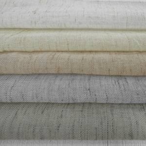 할인 내구성 부드러운 반투명 린넨 질감 주름 린넨 같은 창 장식 패브릭 - Product Image 1