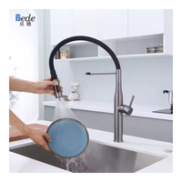 Robinet filtre à eau rotatif à 360 degrés en laiton 304 acier inoxydable mélangeur d'évier de cuisine céramique chaud froid grue à trois voies pour