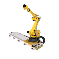 Système robotique FANUC R-2000iC/210L à 6 axes, charge utile de 210 kg, répétabilité de ±0,05 mm pour le transfert de matériaux lourds, la distribution et le soudage