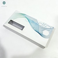 Boîte cadeau en papier magnétique pliable recyclable avec logo personnalisé, laminage mat, revêtement UV pour l'emballage d'accessoires de stylo en flacon de 3 ml et 10 ml