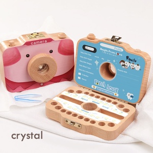 Boîte de conservation en bois cristallin <span class=keywords><strong>pour</strong></span> enfants, thème chambre, <span class=keywords><strong>pour</strong></span> photos, dents de lait, cheveux de bébé et <span class=keywords><strong>rangement</strong></span> de jouets - Product Image 2