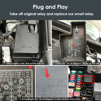 Clé de télécommande à choc électrique relais sans fil système d'immobilisation d'alarme de voiture populaire au chili convient à toutes les voitures