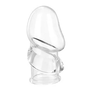 Open-Ended Glans Cover Transparent <b>Tpe</b> Delay Sex Time For Adult Use - Product Image 2
