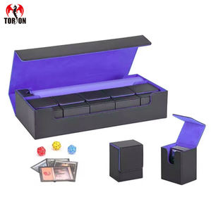 Caja de Cartas de Cuero Torson de Gran Capacidad para 600+ Cajas Pequeñas, Embalaje Personalizado en Oferta para Mazo de Yugioh, Almacenamiento de Cartas Coleccionables PU 5+1 - Product Image 1
