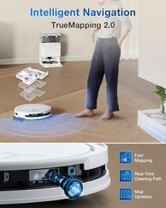 <span class=keywords><strong>Ecovacs</strong></span> <span class=keywords><strong>Deebot</strong></span> T50 Pro Robot Máy hút bụi 167 ° F nước nóng lau 15800PA tự động bụi bẩn con đường thông minh lập kế hoạch 3D có cấu trúc ánh sáng - Product Image 6