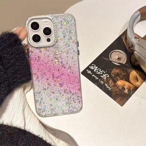 Cubierta de la caja del teléfono móvil del patrón del cielo estrellado del brillo de diferentes colores para el <span class=keywords><strong>iPhone</strong></span> 16 15 14 15 14 con la cámara del brillo - Product Image 3