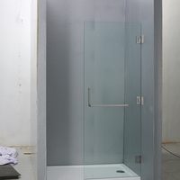 DOMO Cabine de douche sans cadre en acrylique de haute qualité avec garantie d'un an, design moderne, salle de bain haut de gamme