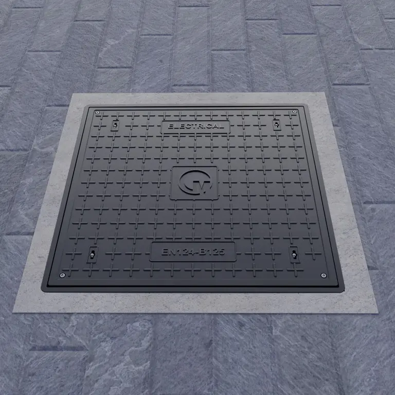 Lớn 880 mm composite Nắp B lớp vuông manhole Bìa nhà sản xuất