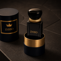 Flacon de parfum vide haut de gamme 30ml/50ml/100ml avec logo personnalisé, capuchon ovale, corps en verre, vaporisateur diffuseur, emballage cadeau privé scellé