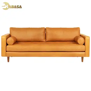 Kabasa technical cloth leather like light cemal 3 seat sofas modernos sectionals couch living room