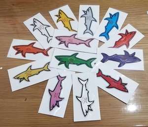 Pegatina 3D Paul Shark 2025, Logotipo Impermeable, Decoración de Dibujos Animados, Pegatina de Inventario al por Mayor - Product Image 4