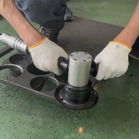 Machine à chanfreiner pneumatique portative antidéflagrante pour la préparation de la soudure des tôles d'acier dans les chantiers navals marins