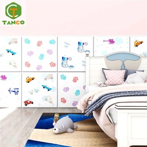 Insonorizzate Carino Per Bambini Schiuma Wall Stickers Decorazione Camera Da Letto Papel Tapiz Auto Adesivo di Carta Del Fumetto Bambini 3D <span class=keywords><strong>Sfondi</strong></span> - Product Image 5