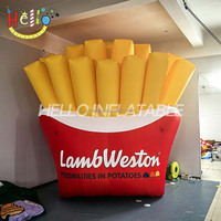 Promotion publicitaire de restauration rapide : modèle alimentaire géant gonflable de hamburger et frites