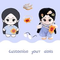 Poupée en peluche personnalisée Kpop Idol Anime, jouet en peluche avec tenue personnalisée et accessoires mignons