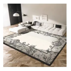 Barato de alta calidad de lujo personalizable tamaño 3D Digital impreso lavable grandes alfombras gruesas y alfombra para sala de estar dormitorio