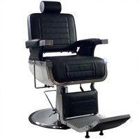 Fauteuil de barbier vintage inclinable, robuste, hydraulique, pour salon de coiffure masculin