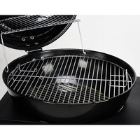 Barbecue au charbon de bois portable, chariot de table extérieur, montage facile, style moderne, acier laminé à froid thermolaqué, réglage automatique
