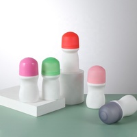 Vente en gros Bouteille vide en plastique rechargeable blanche de 30ml 50ml 60ml 80ml 100ml Récipient à rouleau déodorant