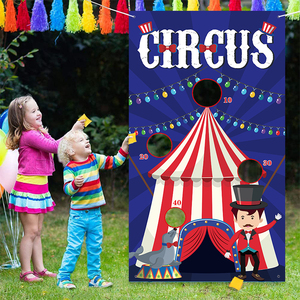 Bannière de fête en plein air avec 4 jeux de lancer de sacs de haricots pour enfants et adultes - Product Image 6