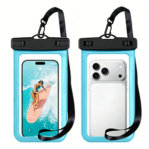 Discount IPX8 Underwater Waterproof Phone Bag High Transparent PVC Cellphone Pouch with Neck Strap for Outdoor <b>Surfing</b> - Product Image 1