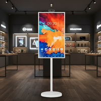 Televisor Portátil Inteligente Android 13 de 32 Pulgadas con Pantalla Táctil FHD Blanca Personalizada de Fábrica, Panel LCD de Grado A+, Ángulo de Visión Amplio Integrado