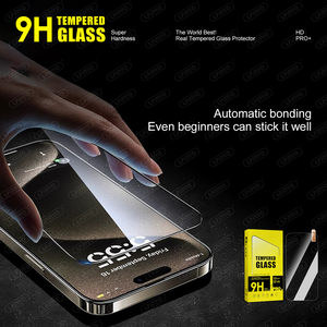 Film de protection d'écran en verre HD transparent 9H 2.5D pour <span class=keywords><strong>iPhone</strong></span> 17 16 15 Pro 14 13 12 11 - Prix de gros - Product Image 5