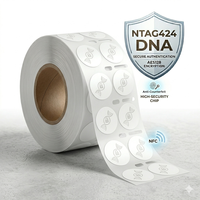 Mini-étiquette NFC en gros NTAG424 DNA NFC RFID 13,56 MHz Sécurisée Anti-contrefaçon Protection de la marque Suivi des actifs Fournisseur
