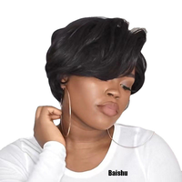 Perruques courtes bob lace front les plus vendues, avec raie latérale, style brésilien vietnamien pour femmes noires, en fibre haute température, vente en gros